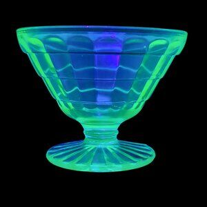 Vintage Uranium Depression Glass Collectible Bar Glass